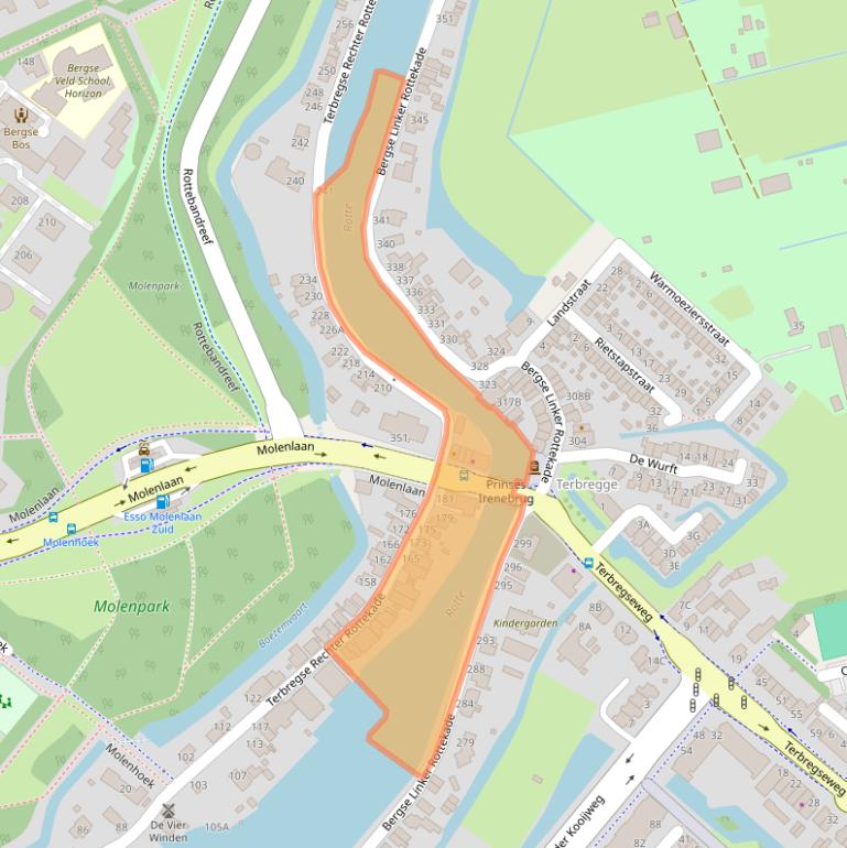 Kaart van postcodegebied 3055XD.