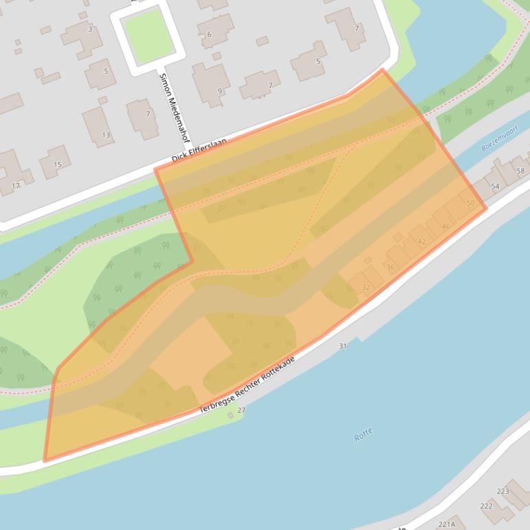 Kaart van postcodegebied 3055XE.
