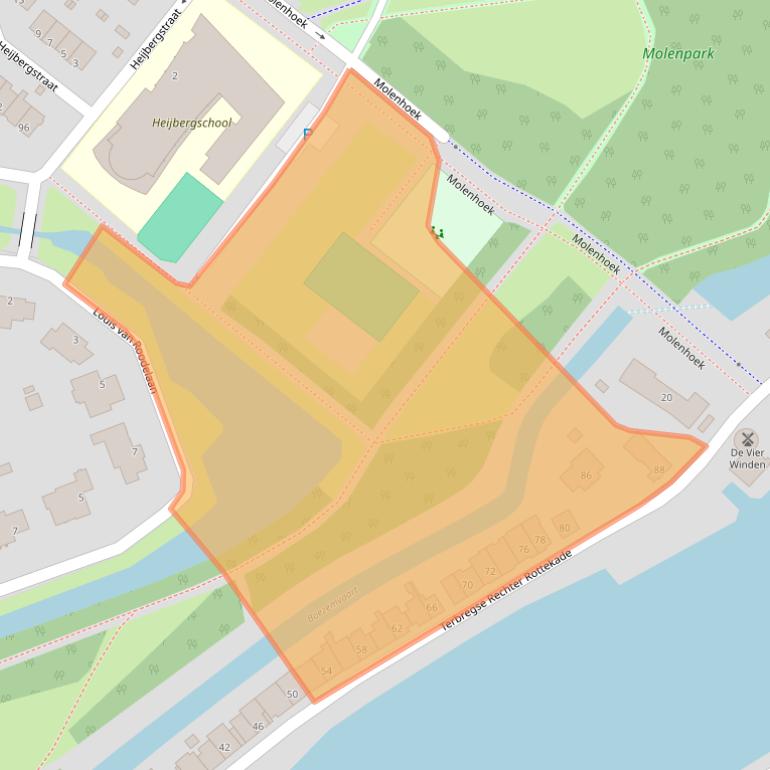 Kaart van postcodegebied 3055XG.