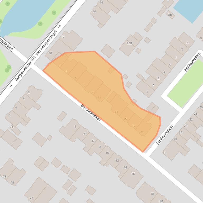 Kaart van postcodegebied 3055ZB.