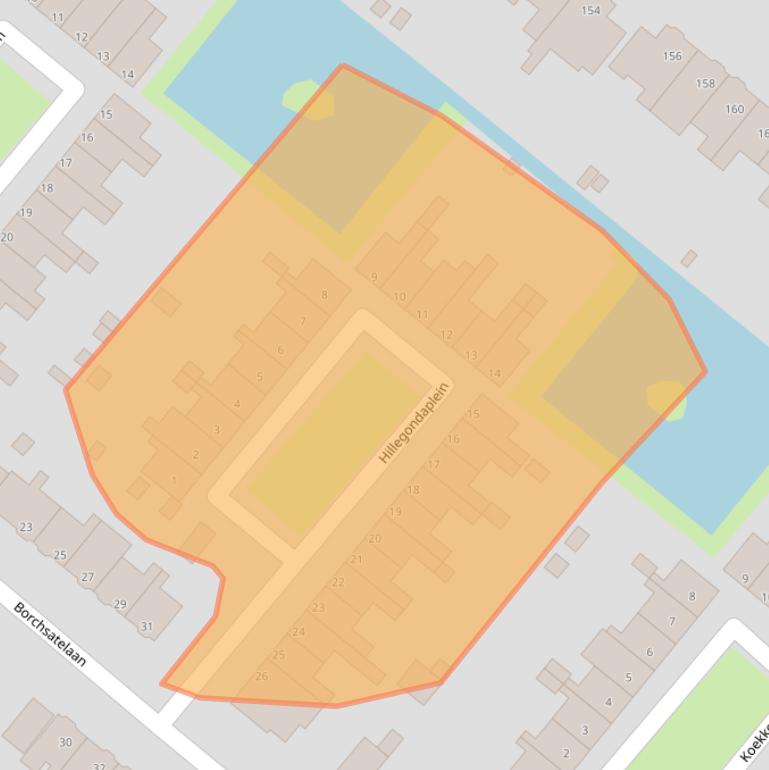 Kaart van postcodegebied 3055ZR.