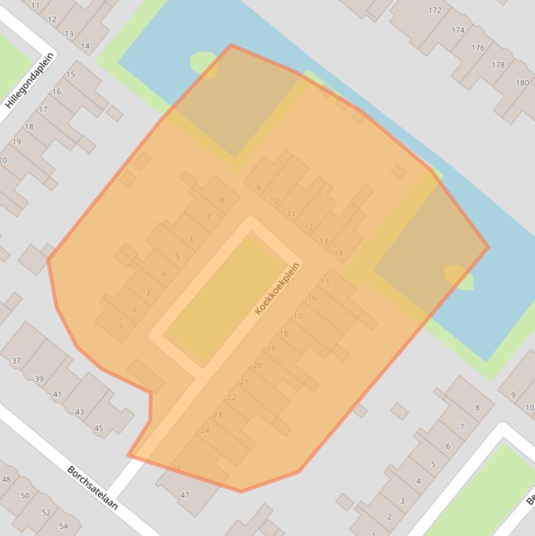Kaart van postcodegebied 3055ZT.