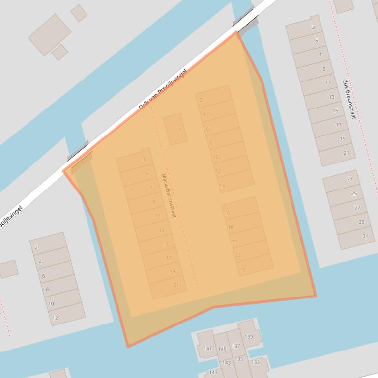 Kaart van postcodegebied 3056AA.