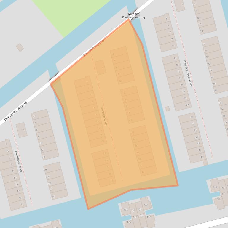 Kaart van postcodegebied 3056AB.