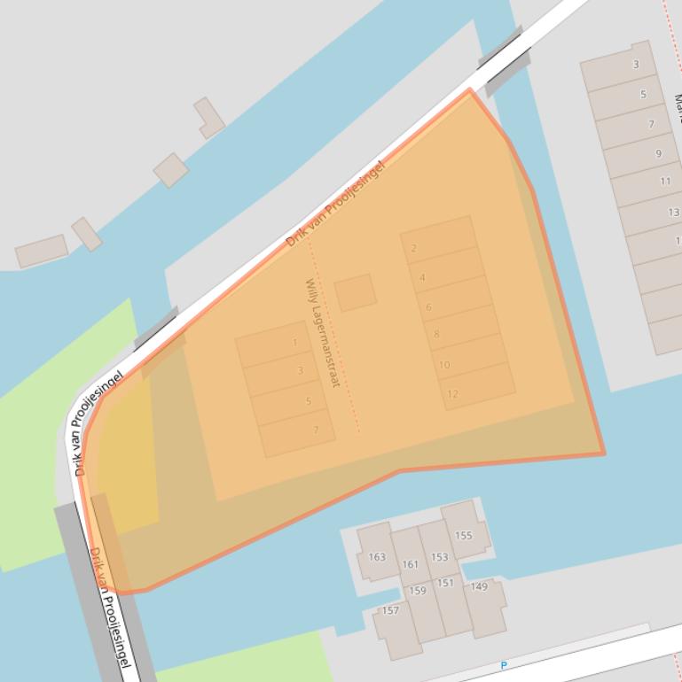 Kaart van postcodegebied 3056AC.