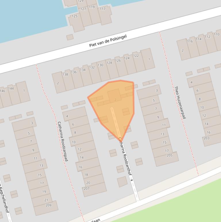 Kaart van postcodegebied 3056AM.