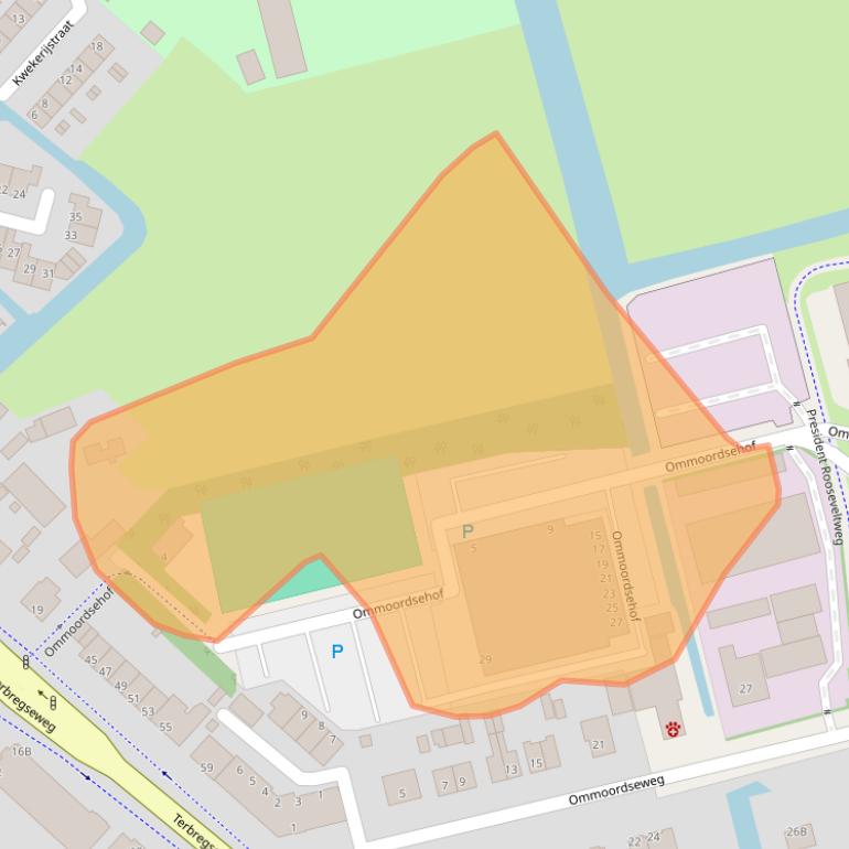 Kaart van postcodegebied 3056JR.