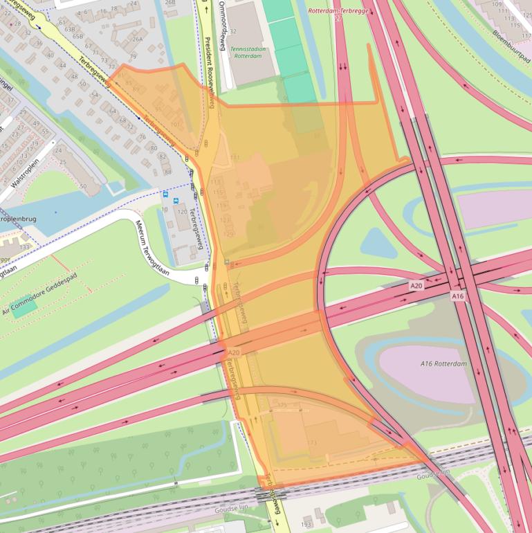 Kaart van postcodegebied 3056JV.