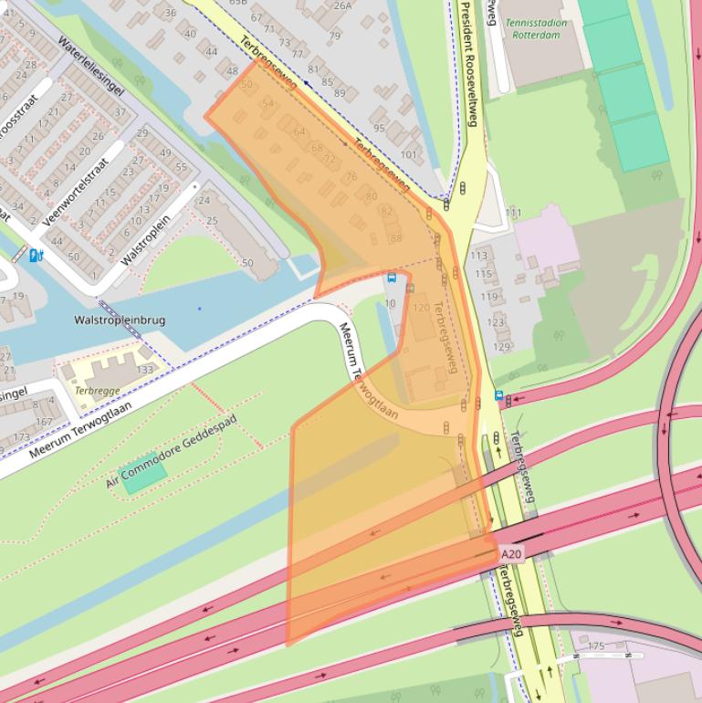 Kaart van postcodegebied 3056JX.