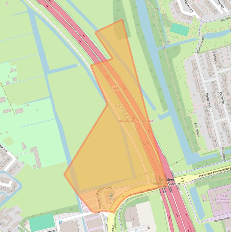Kaart van postcodegebied 3056JZ.