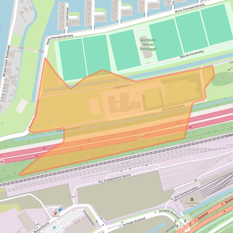 Kaart van postcodegebied 3056KA.