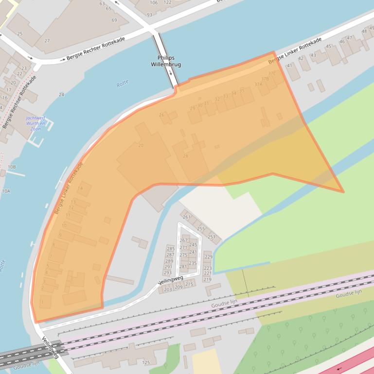 Kaart van postcodegebied 3056LA.