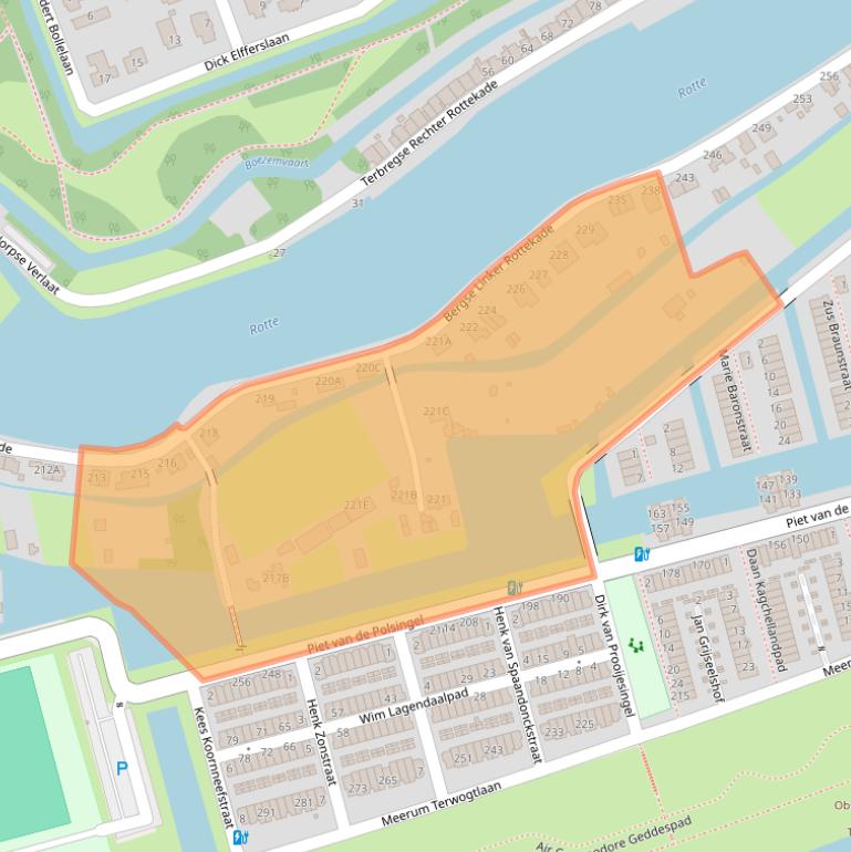 Kaart van postcodegebied 3056LG.