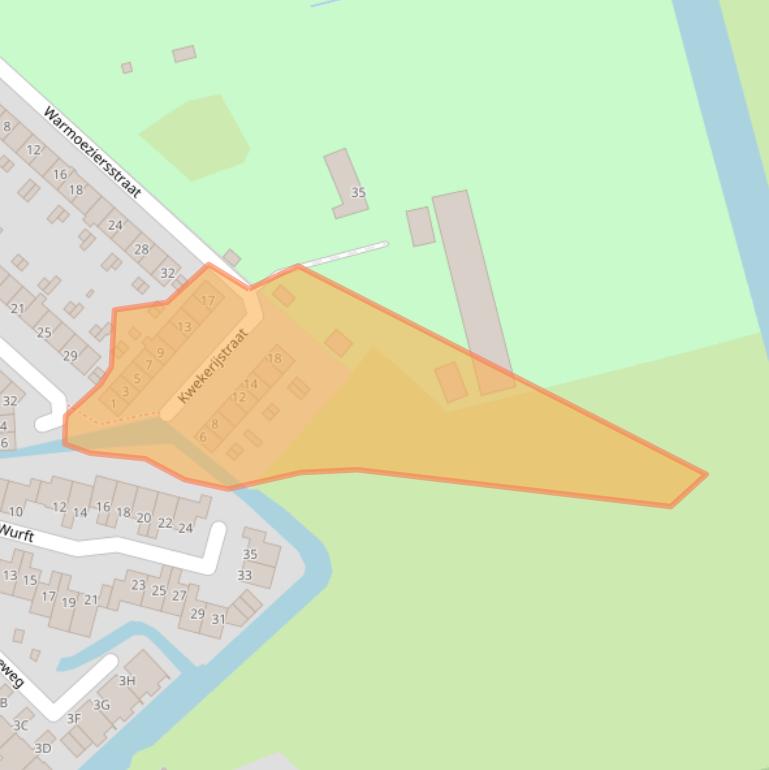 Kaart van postcodegebied 3056LP.