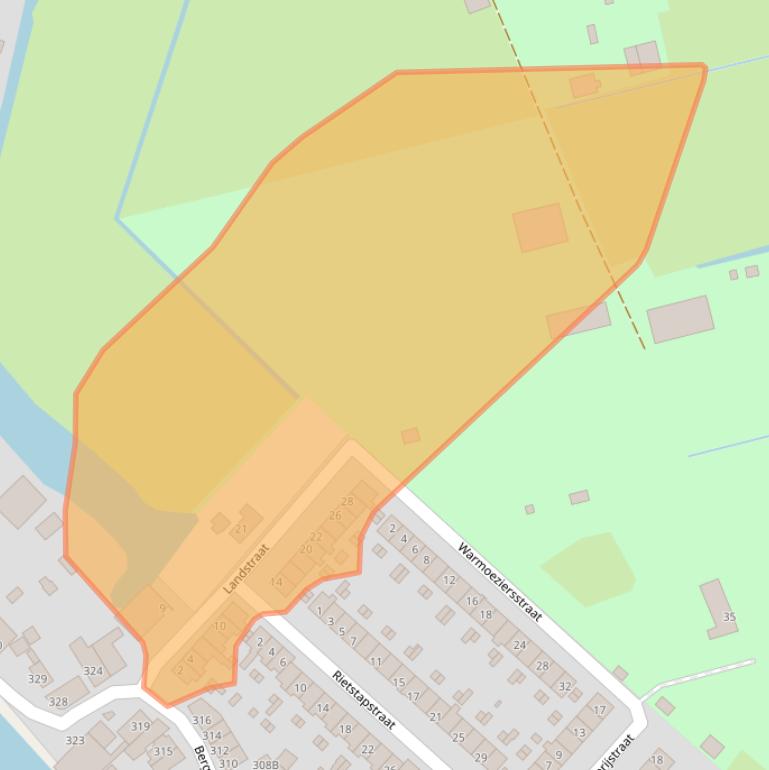 Kaart van postcodegebied 3056LR.