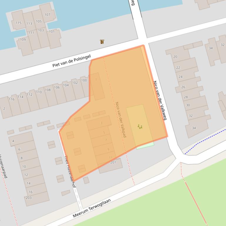 Kaart van postcodegebied 3056RA.