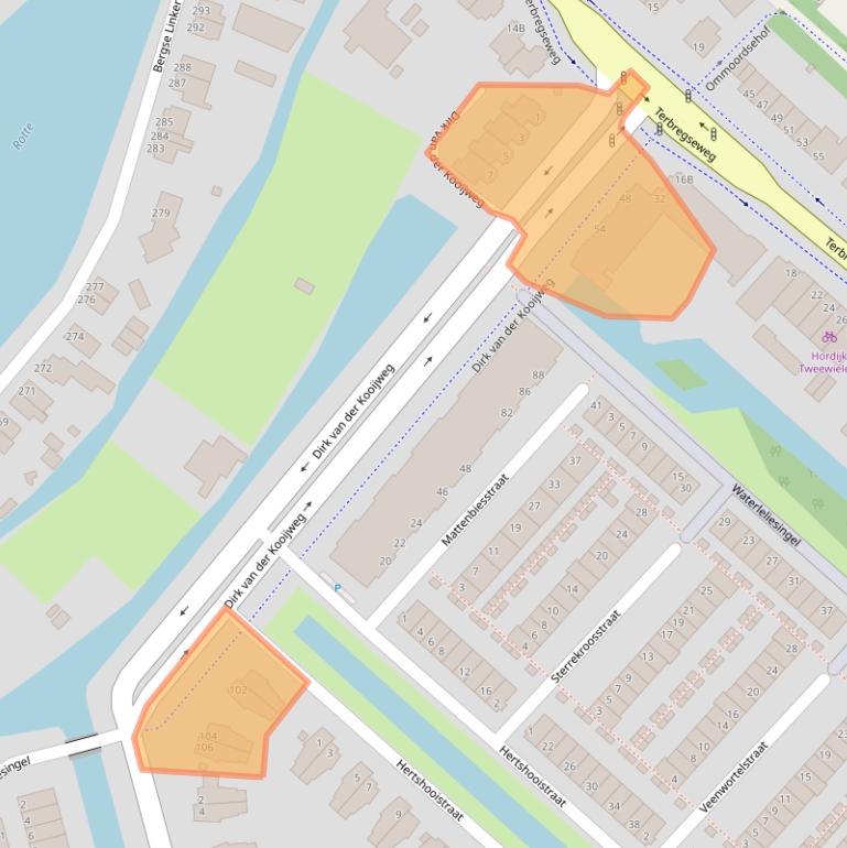 Kaart van postcodegebied 3056RD.