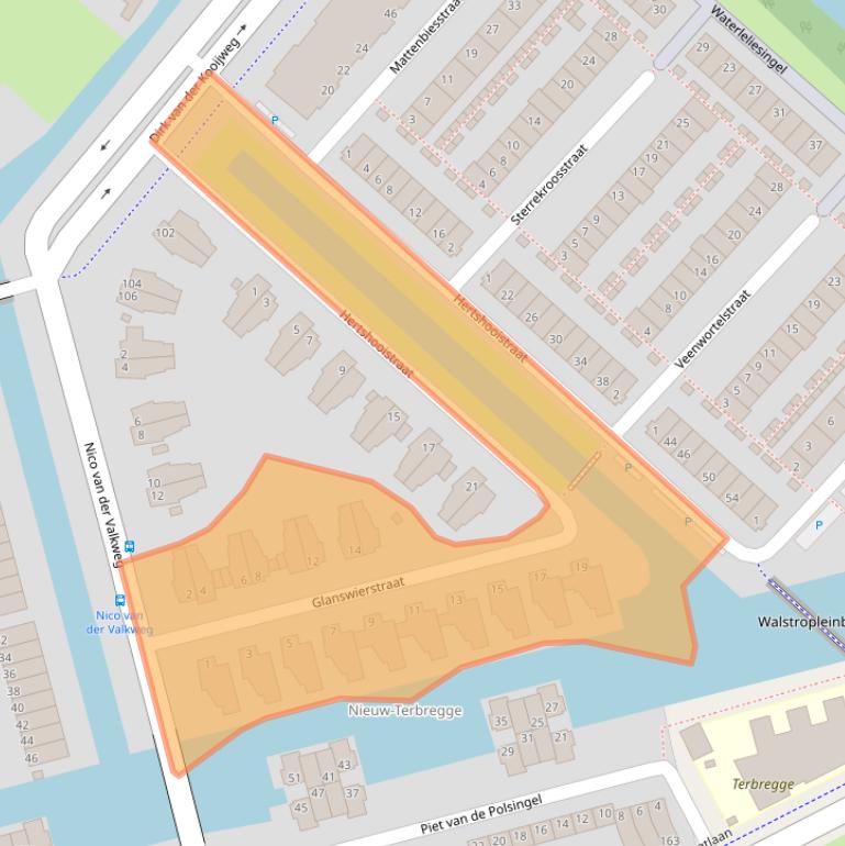 Kaart van postcodegebied 3056RE.