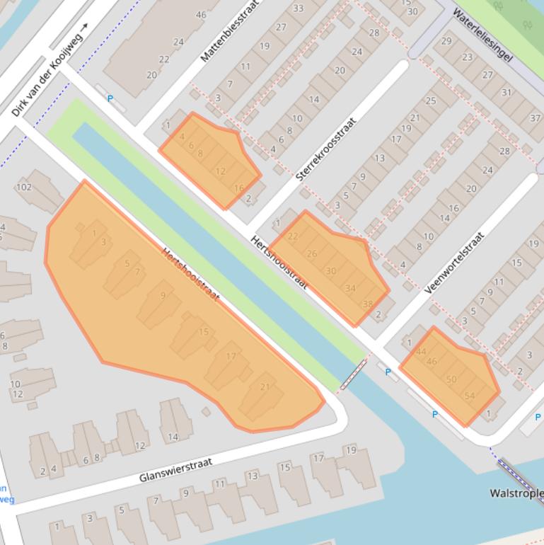 Kaart van postcodegebied 3056RG.