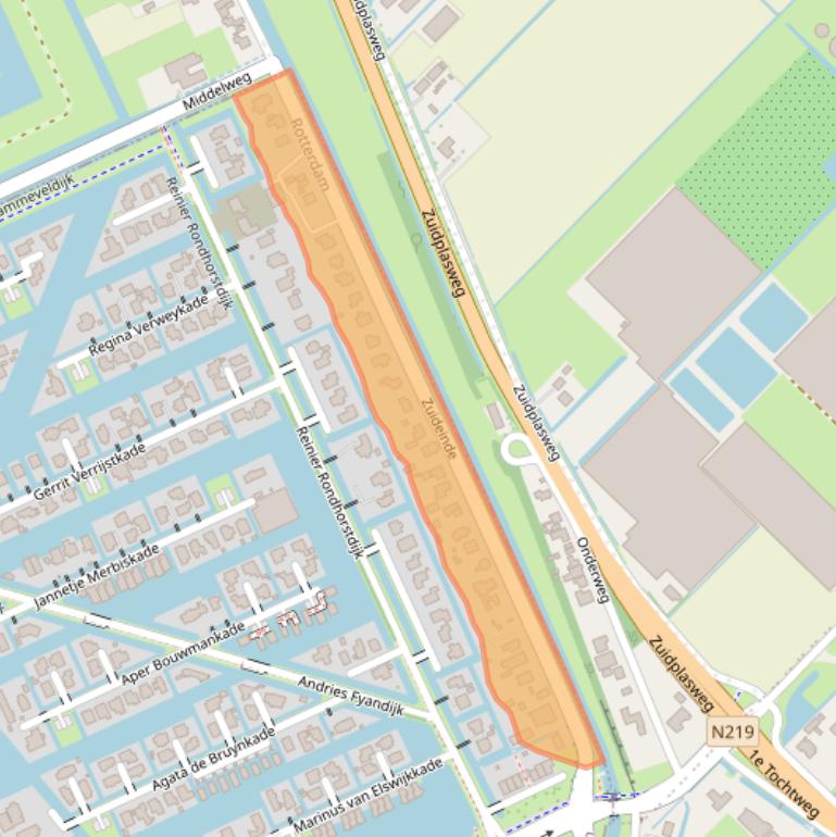 Kaart van postcodegebied 3059LH.