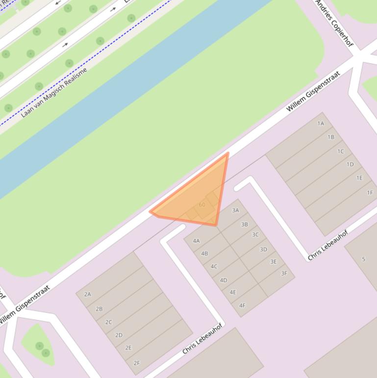 Kaart van postcodegebied 3059LK.