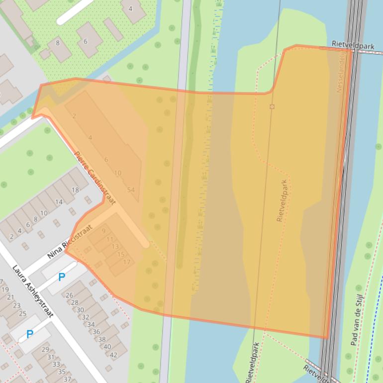 Kaart van postcodegebied 3059MC.