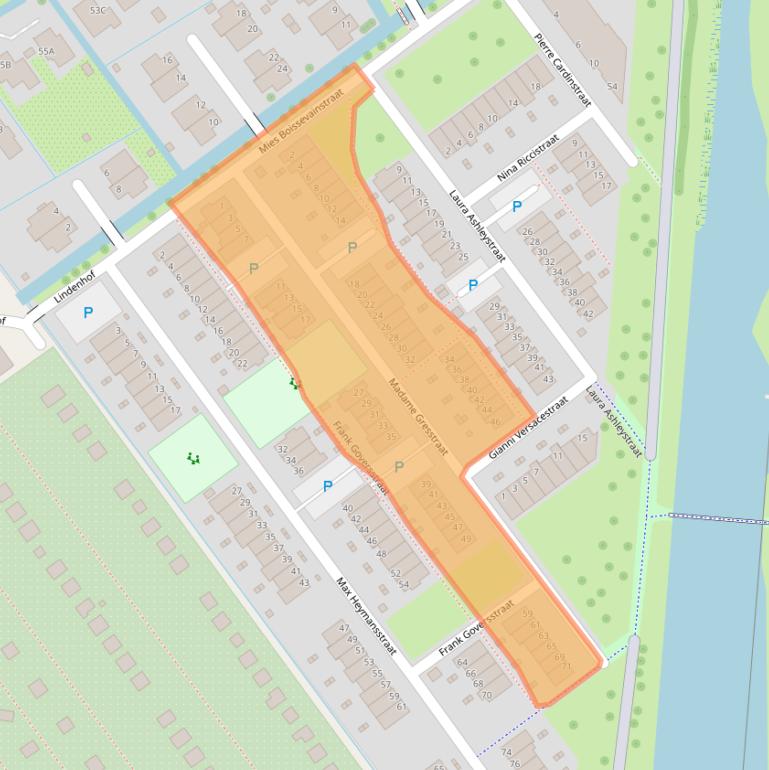 Kaart van postcodegebied 3059MH.