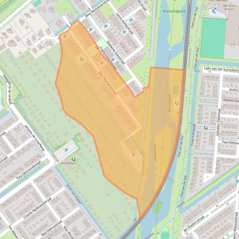 Kaart van postcodegebied 3059MK.