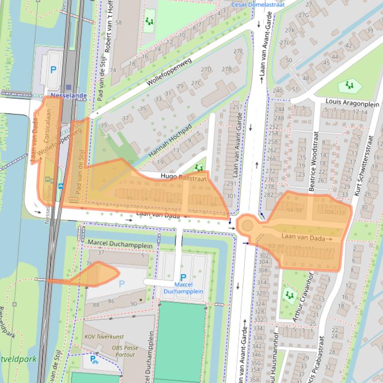 Kaart van postcodegebied 3059PR.