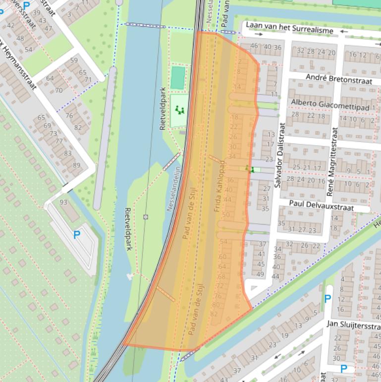 Kaart van postcodegebied 3059RM.