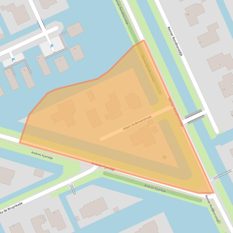 Kaart van postcodegebied 3059SC.