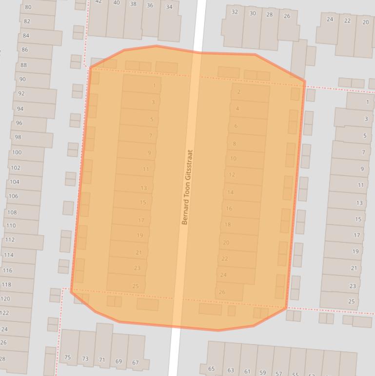 Kaart van postcodegebied 3059TC.