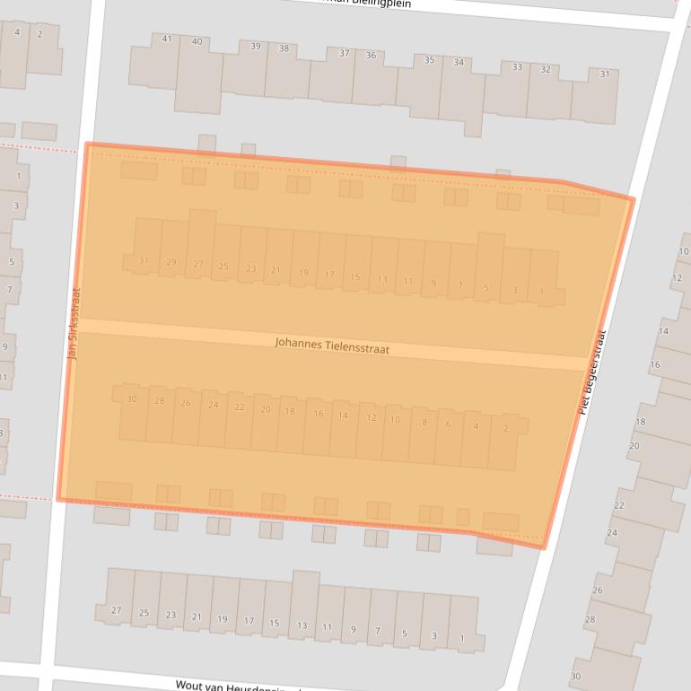 Kaart van postcodegebied 3059TK.