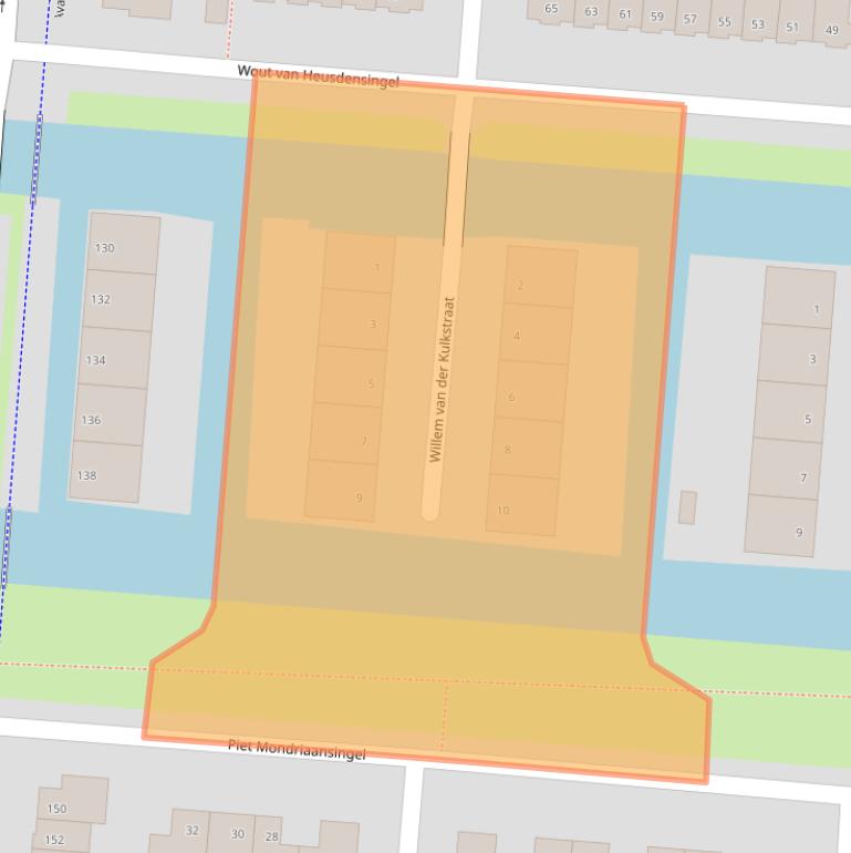 Kaart van postcodegebied 3059TM.