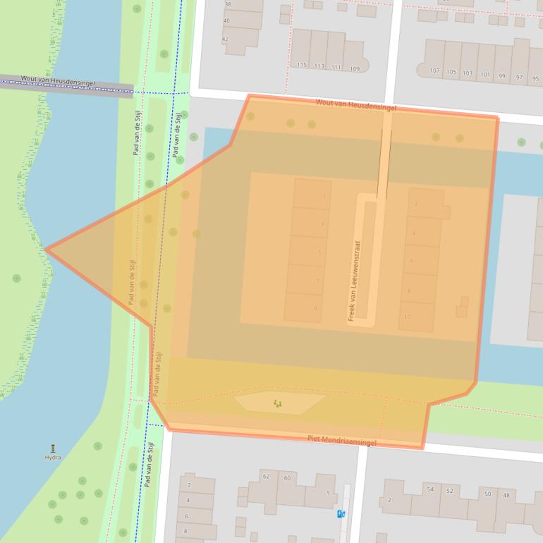 Kaart van postcodegebied 3059TN.