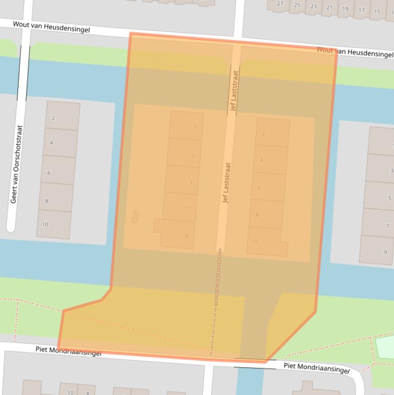 Kaart van postcodegebied 3059TP.