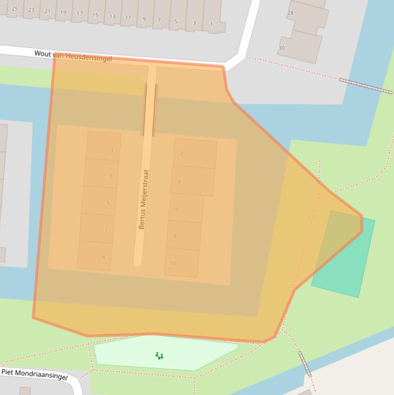 Kaart van postcodegebied 3059TR.