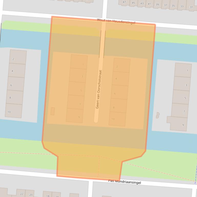 Kaart van postcodegebied 3059TS.