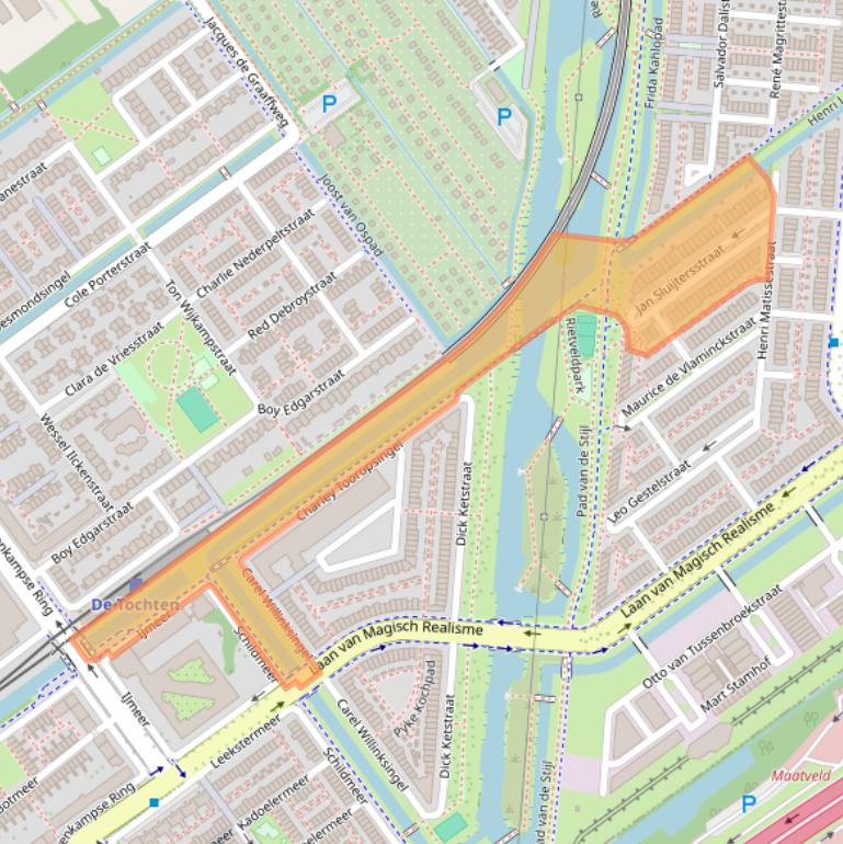 Kaart van postcodegebied 3059VC.