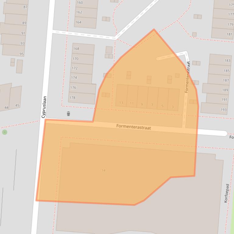 Kaart van postcodegebied 3059XB.