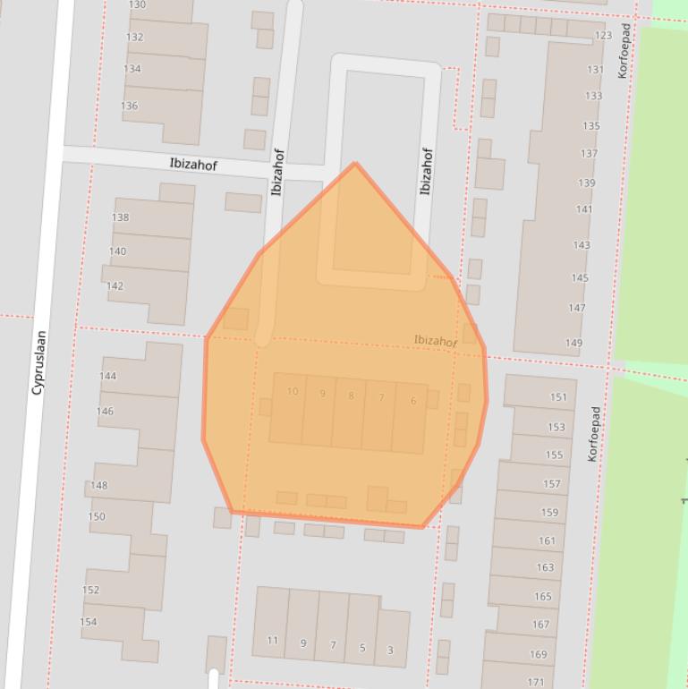 Kaart van postcodegebied 3059XC.