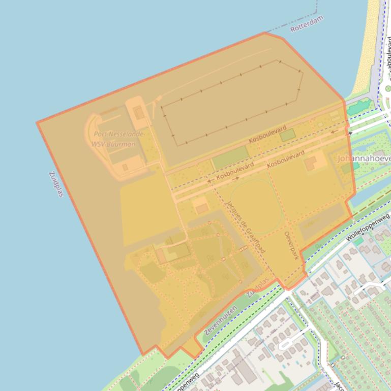 Kaart van postcodegebied 3059XZ.