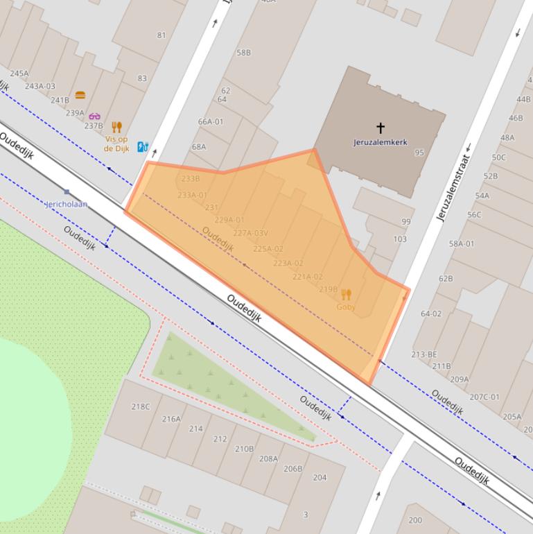 Kaart van postcodegebied 3061AG.