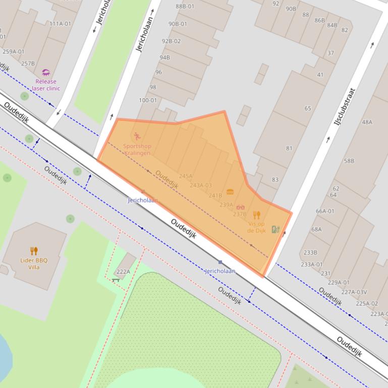 Kaart van postcodegebied 3061AH.