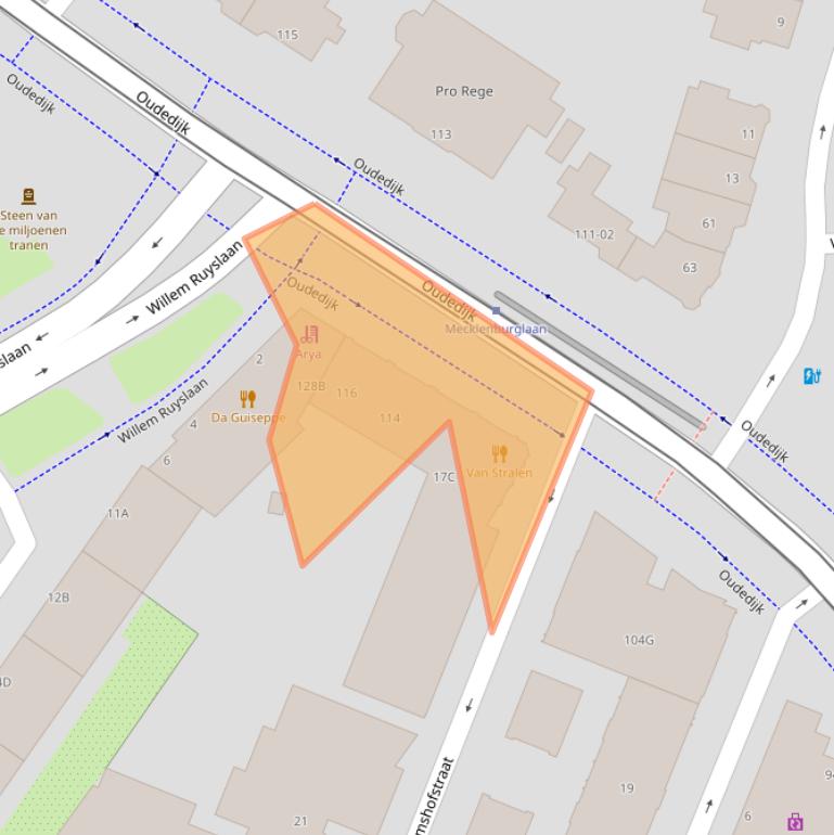 Kaart van postcodegebied 3061AN.