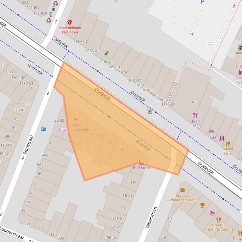 Kaart van postcodegebied 3061AR.