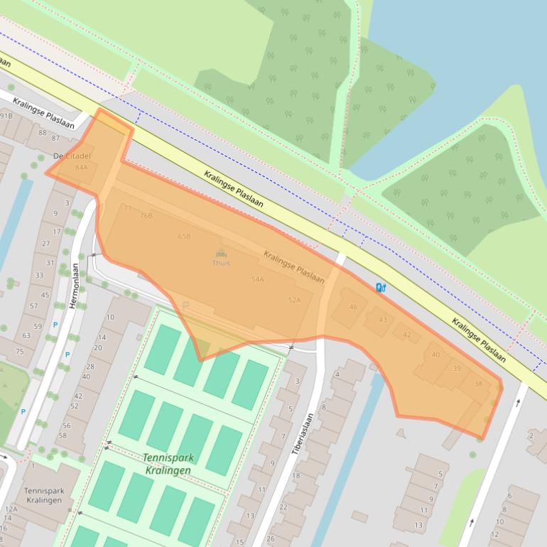 Kaart van postcodegebied 3061BA.