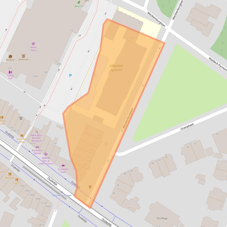 Kaart van postcodegebied 3061BD.