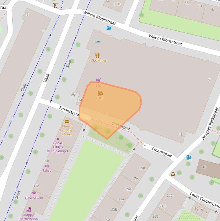 Kaart van postcodegebied 3061CD.