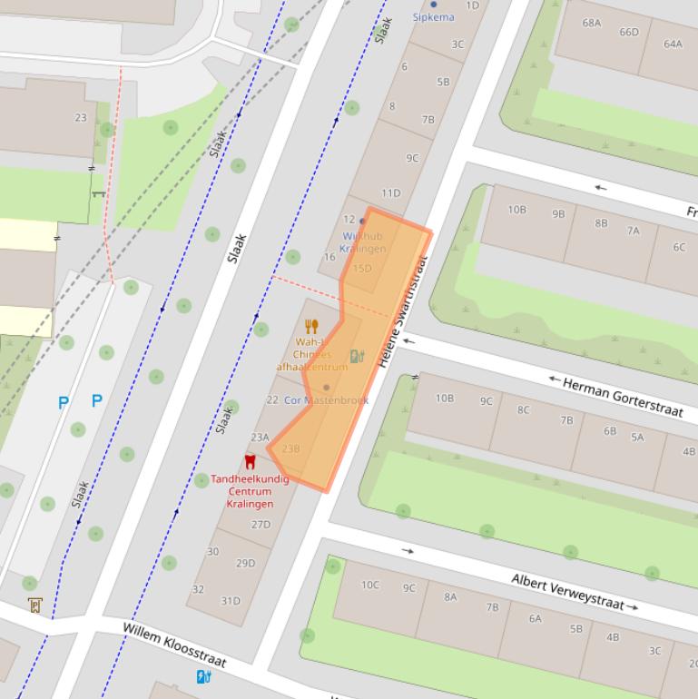 Kaart van postcodegebied 3061CK.